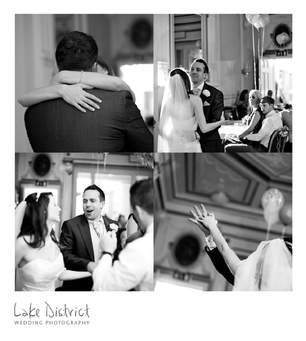 beautiful dance images from a wedding in the lakes.